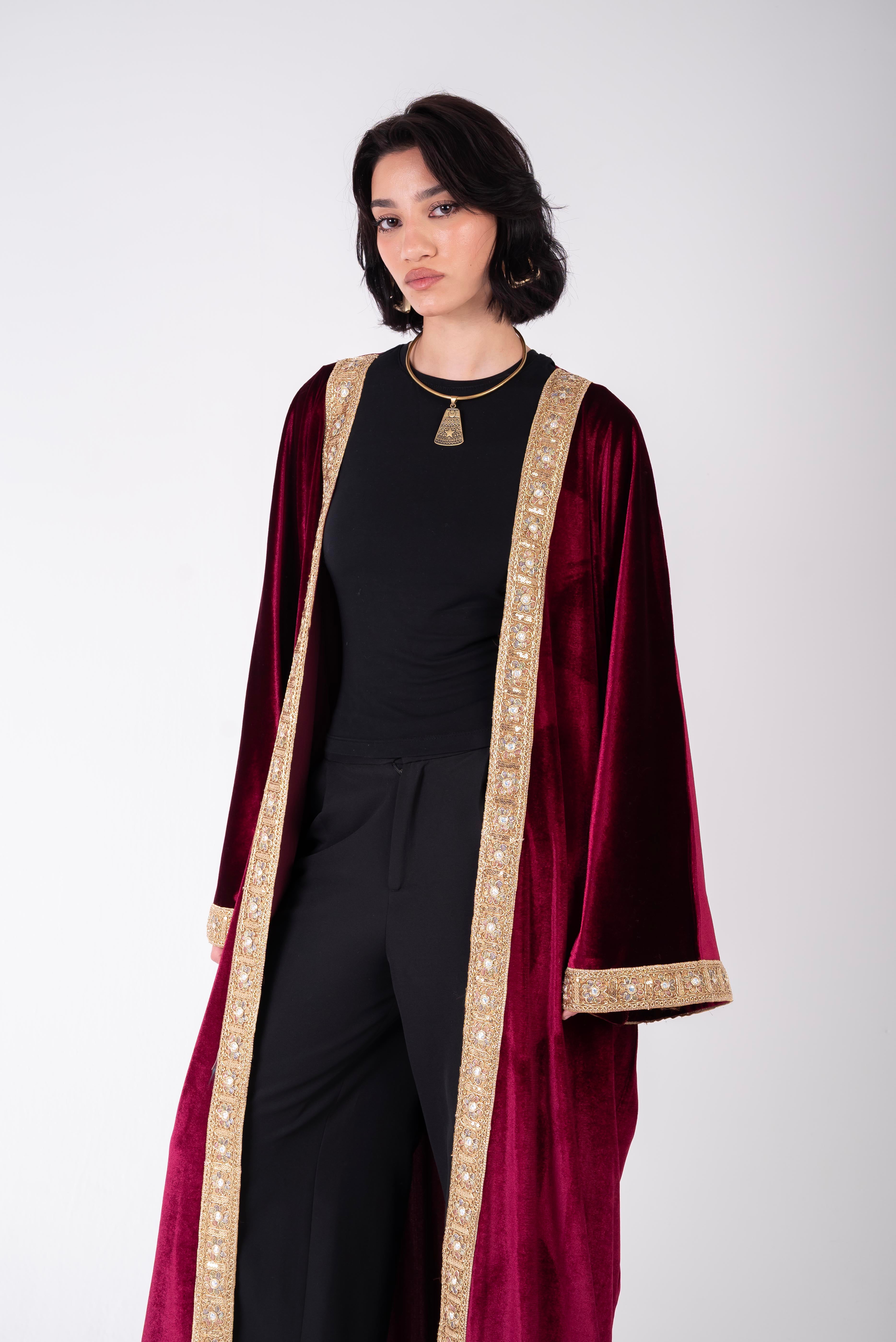 Wine Jewel Kaftan