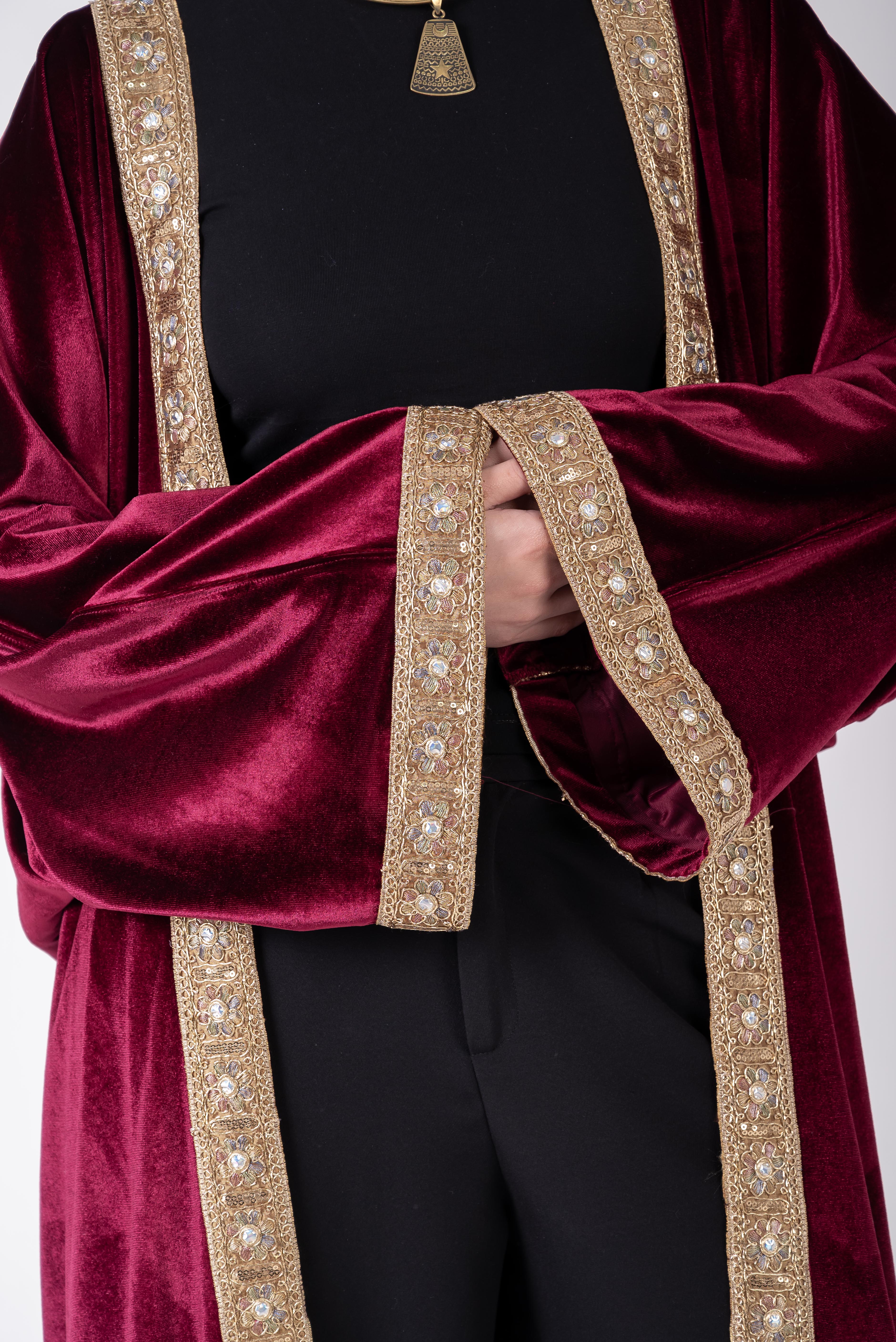 Wine Jewel Kaftan