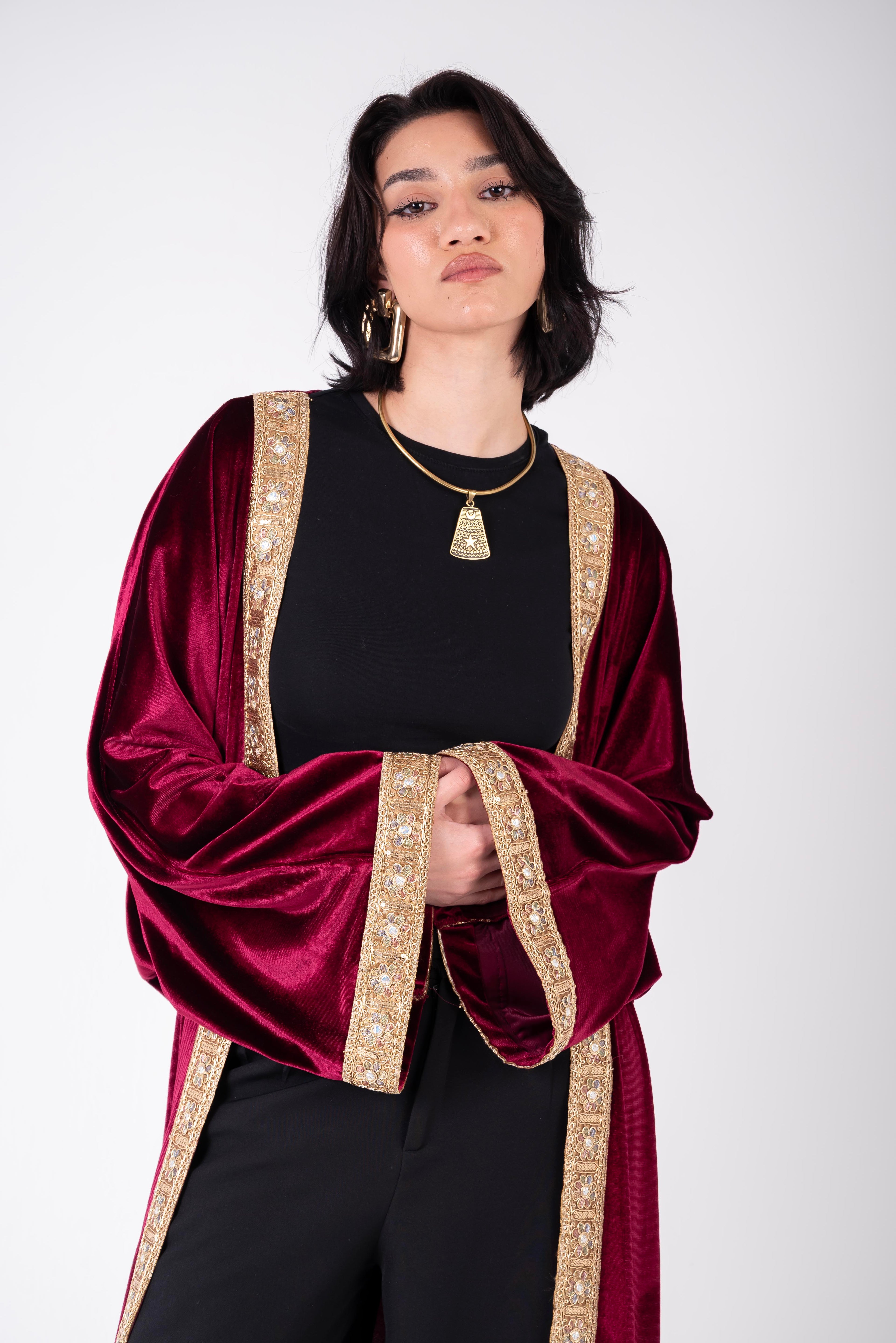 Wine Jewel Kaftan