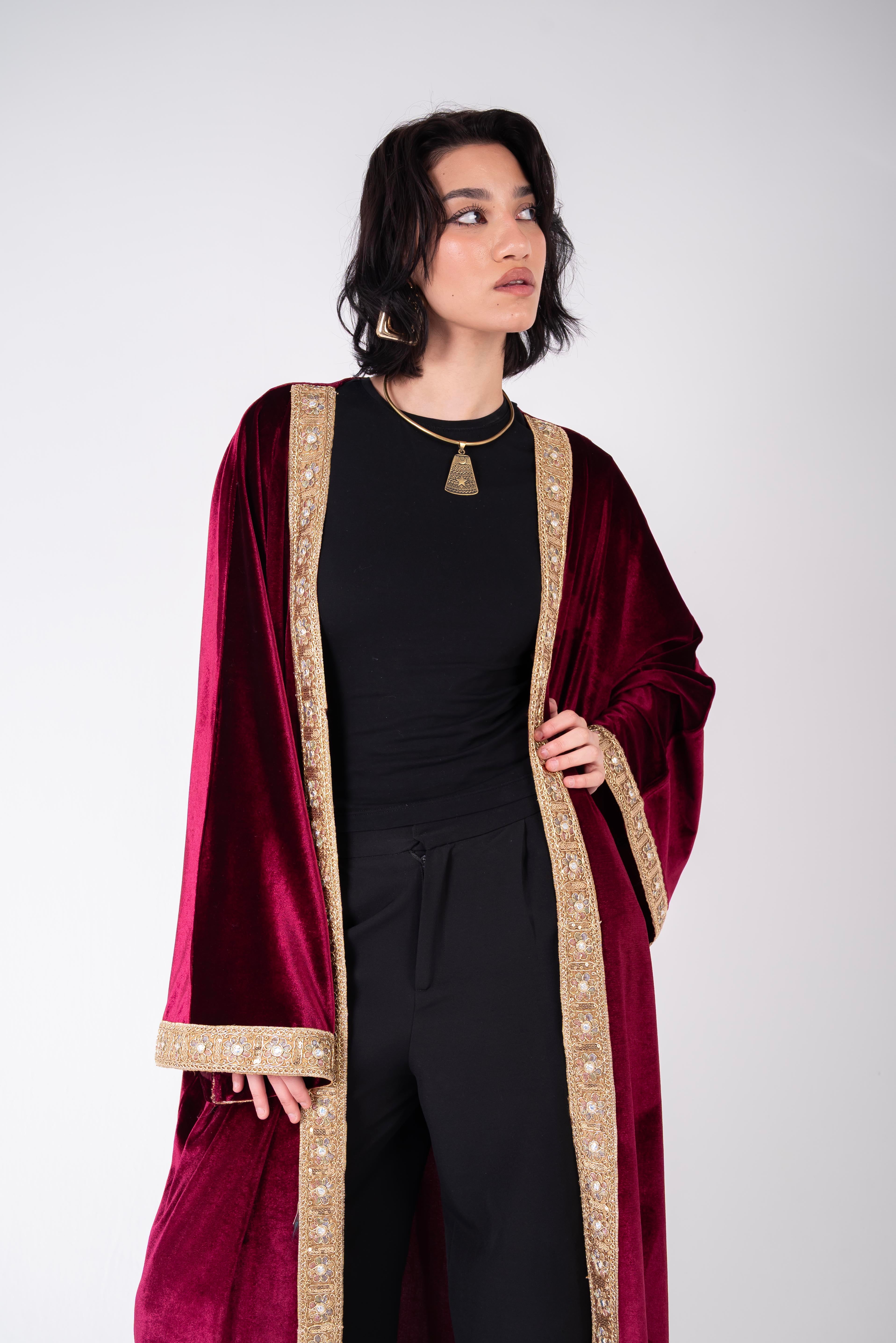 Wine Jewel Kaftan