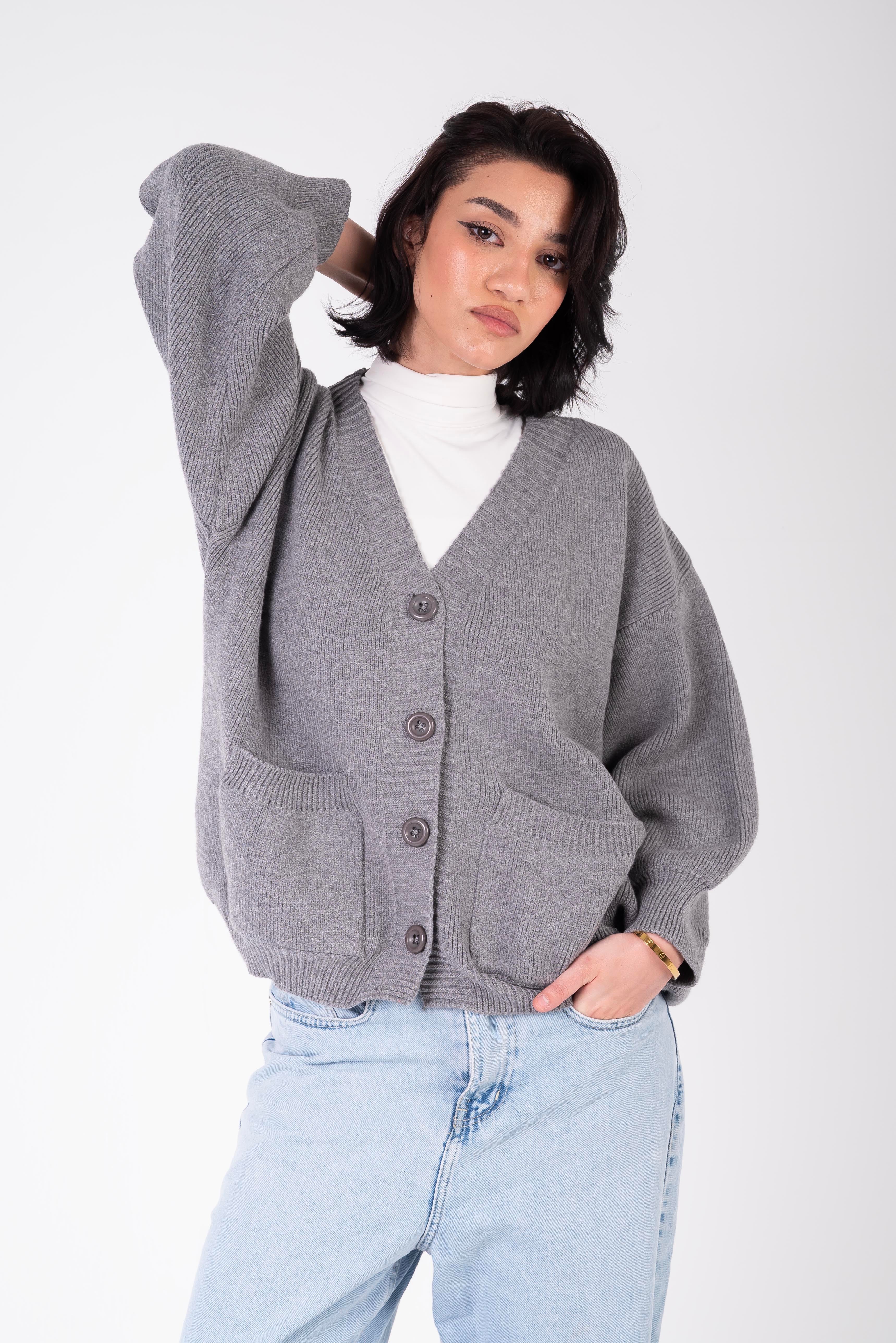 Be in My Wardrobe Cardigan – Grey