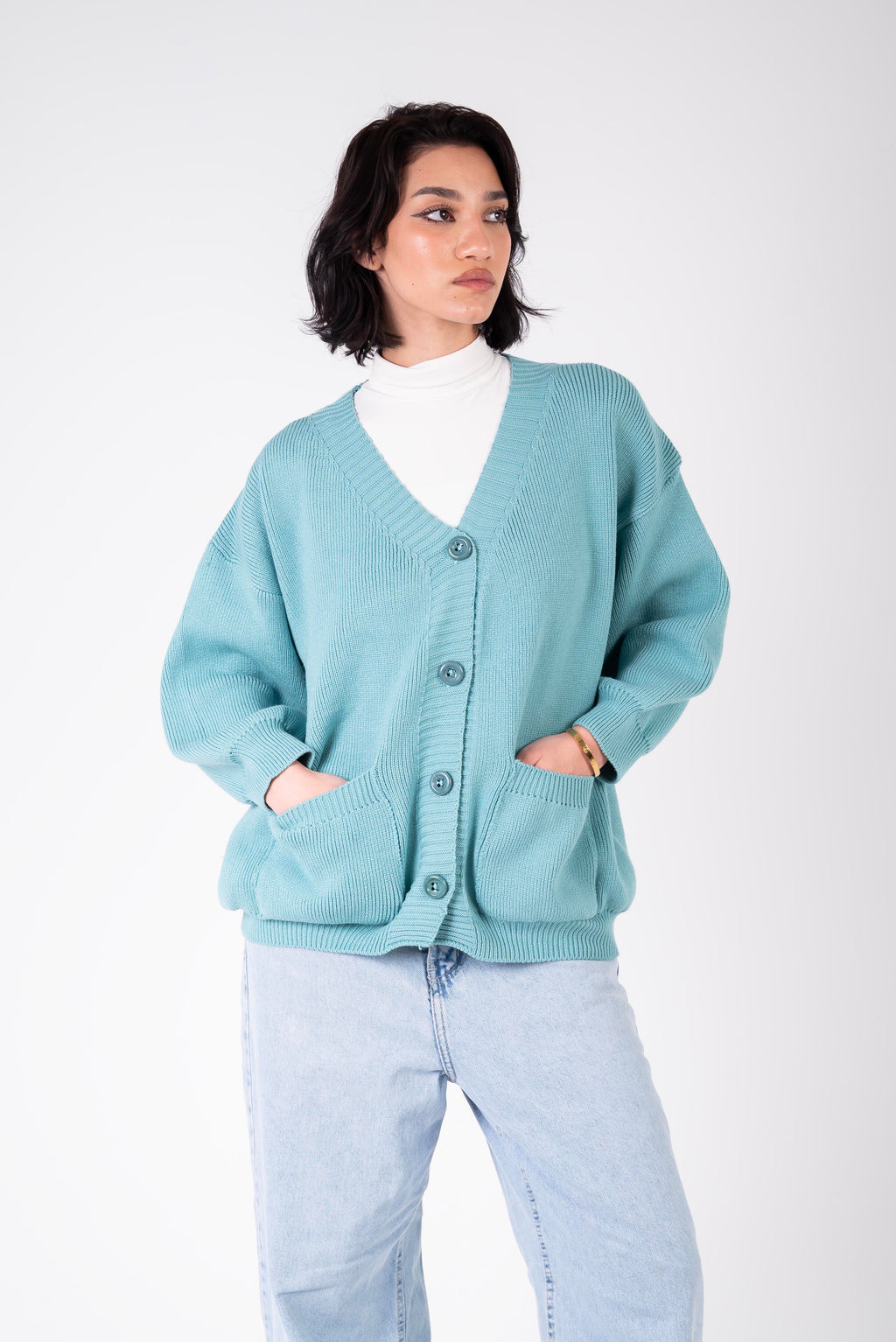 Be in My Wardrobe Cardigan – Turquoise