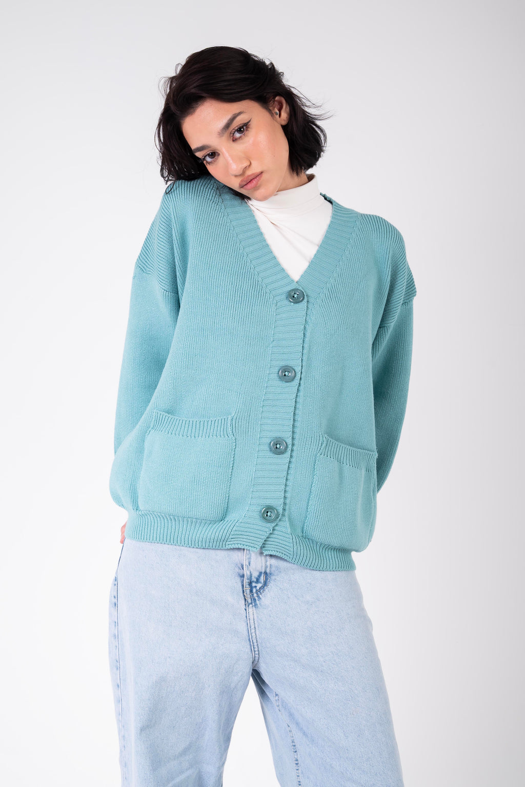 Be in My Wardrobe Cardigan – Turquoise
