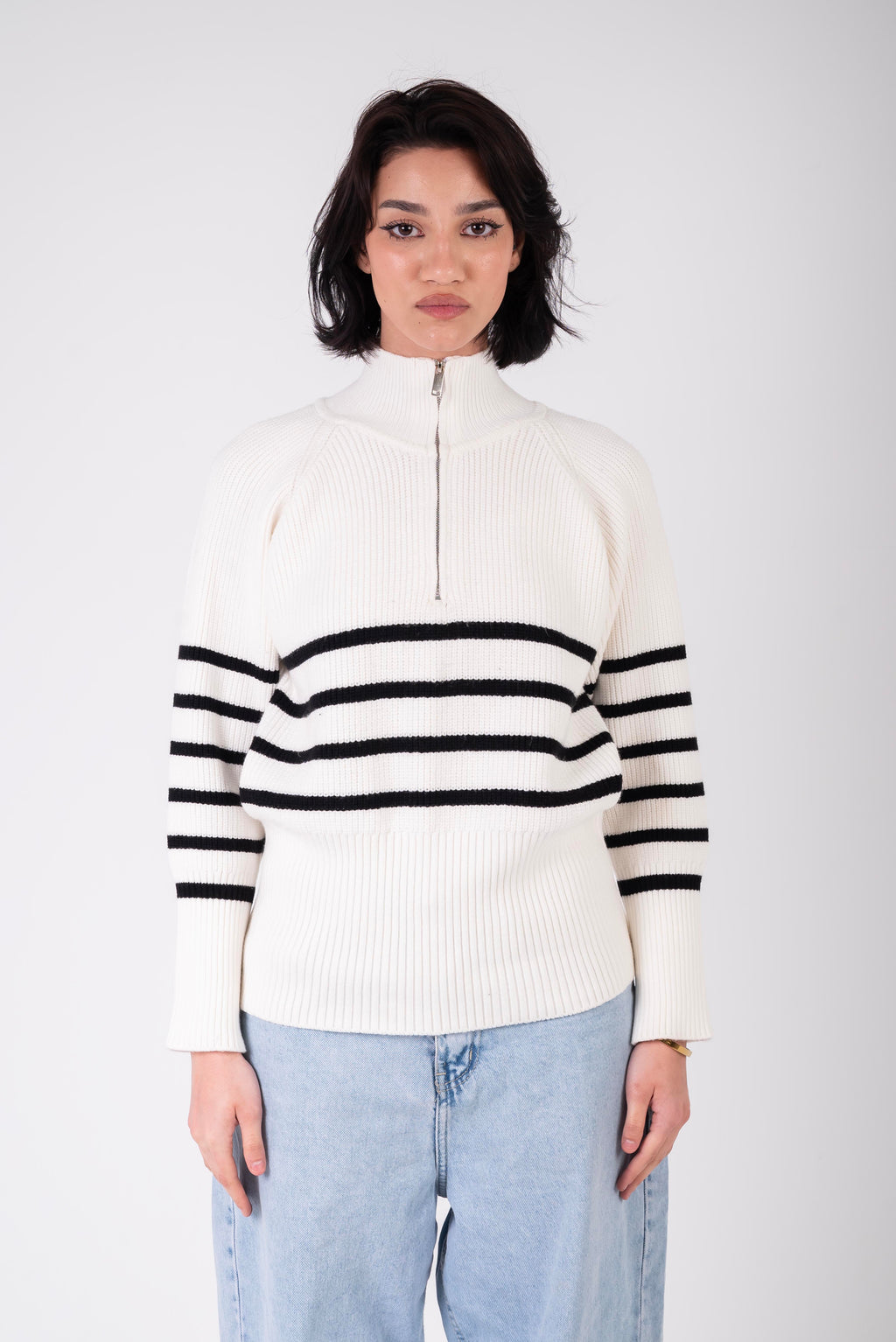 The Crème Striped Sweater