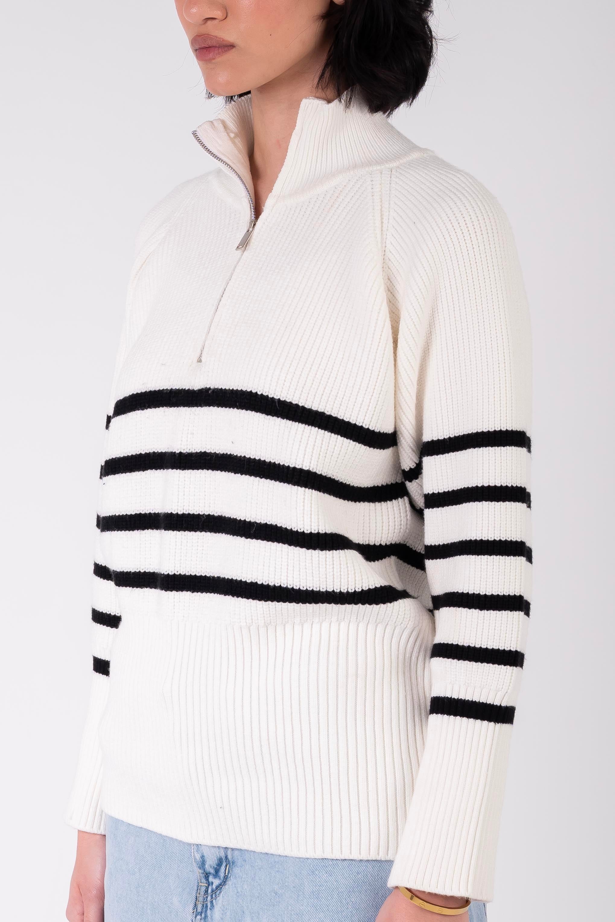 The Crème Striped Sweater